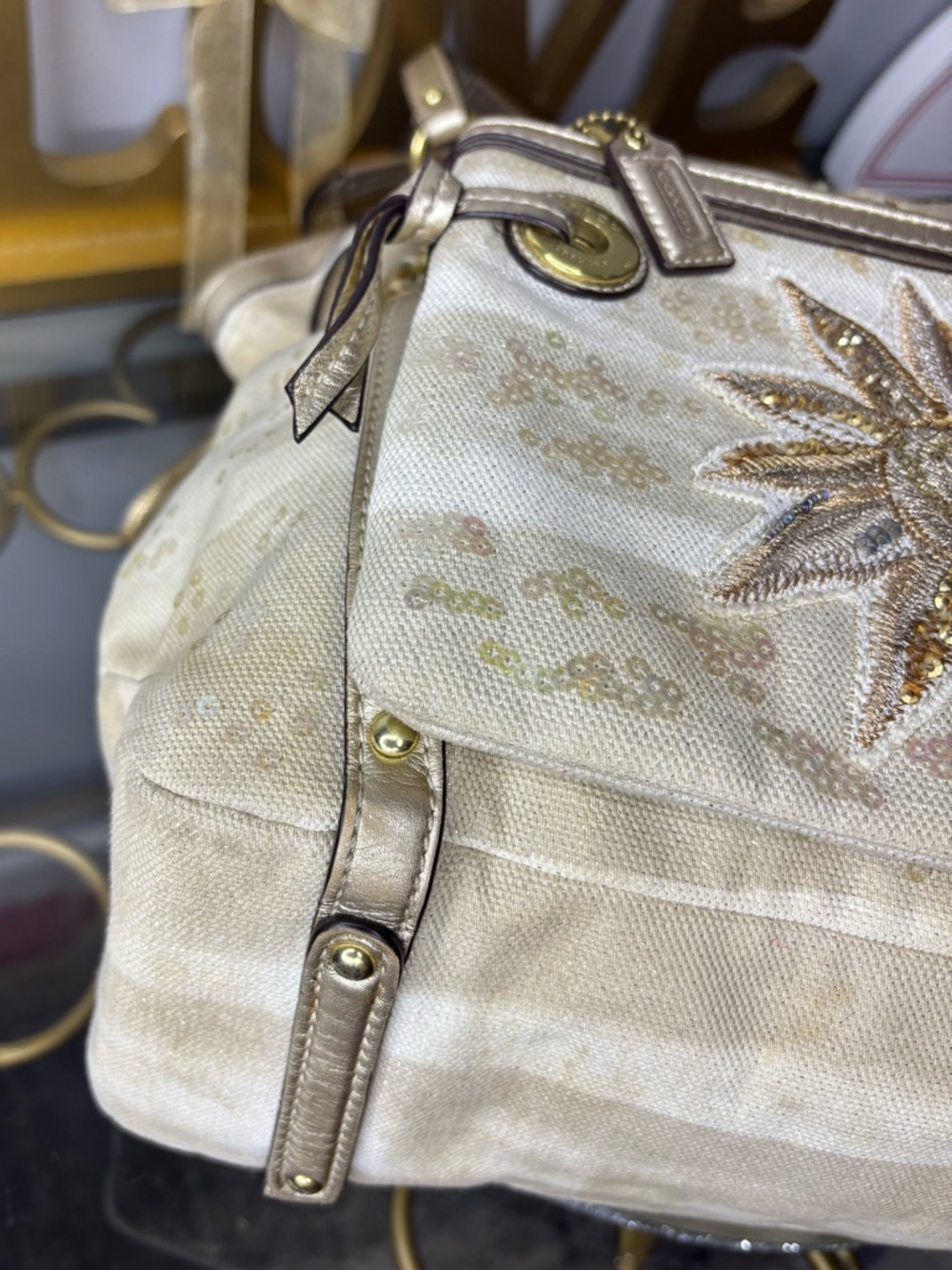 Coach 2012 Audrey Limited Edition Sun Starfish tote w/ matching wristlet EUC - Picture 13 of 17